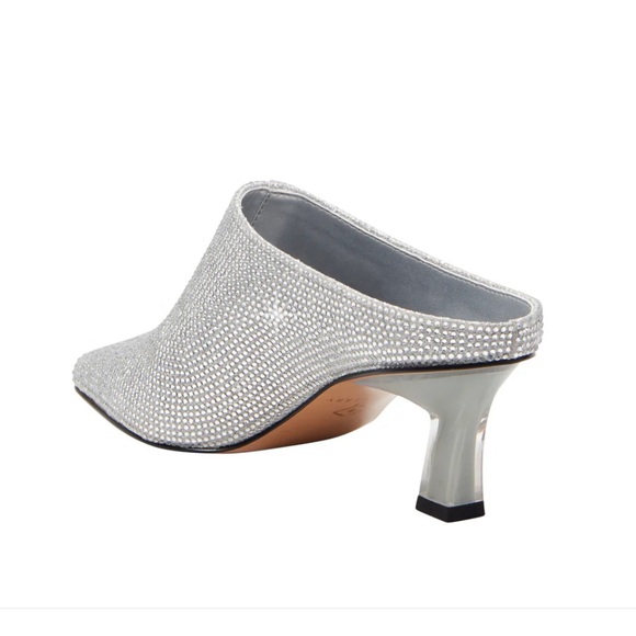 Katy Perry size 11 THE ZAHARRAH MULE shoes  silver glitter - Picture 5 of 8